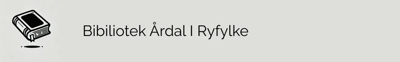 Bibiliotek Årdal I Ryfylke